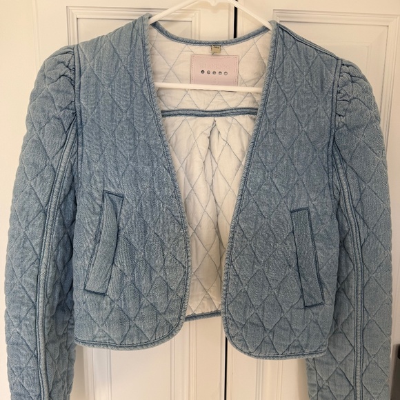 Blank NYC Jackets & Blazers - Quilted Denim cropped Jacket Small